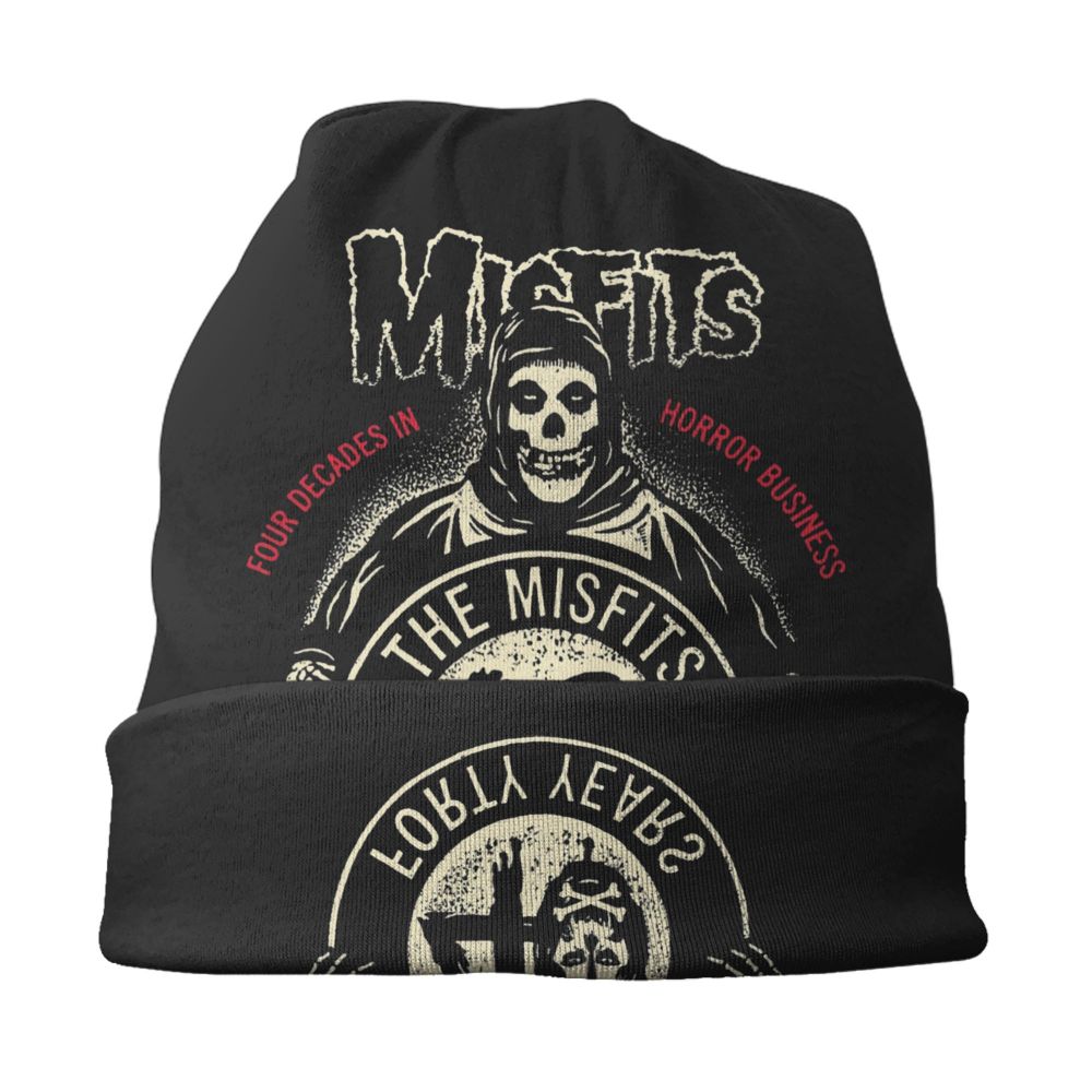 Misfits Horror Punk Rock Knit Beanie – Unisex Winter Skull Cap for Men & Women - Premium beanie from dsers - Just $19.99! Shop now at Lizard Vigilante