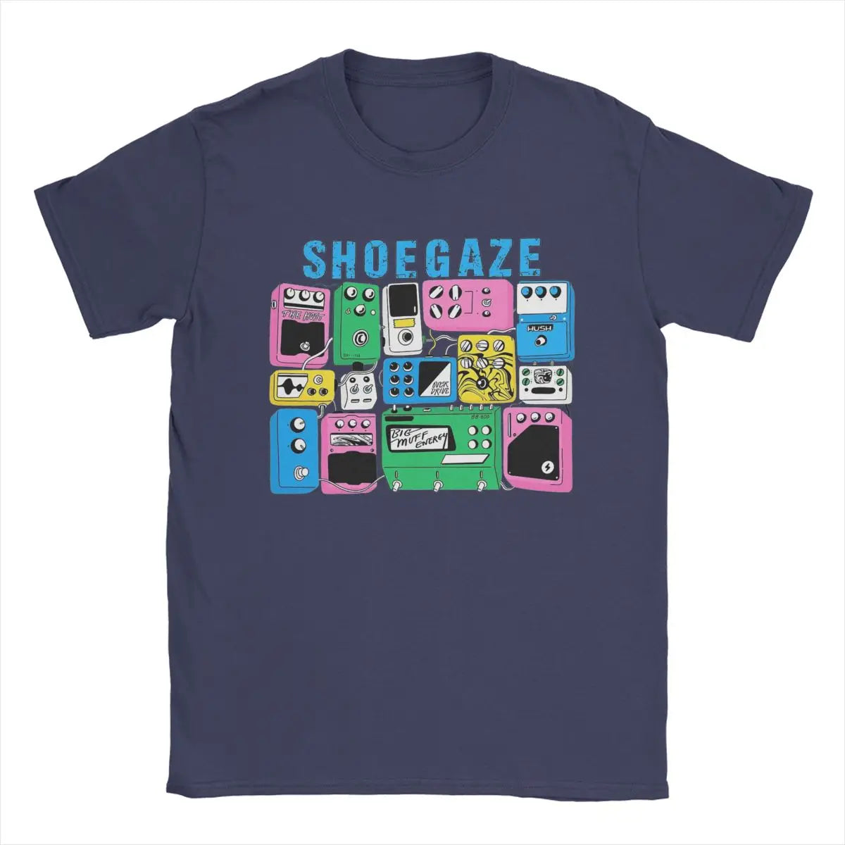 Fuzzed Out & Feedback Soaked – Shoegaze Guitar Pedal Worship T-Shirt | Vintage Cotton Distortion Freak Tee for Sonic Architects - Premium tee from dser - Just $35.99! Shop now at Lizard Vigilante