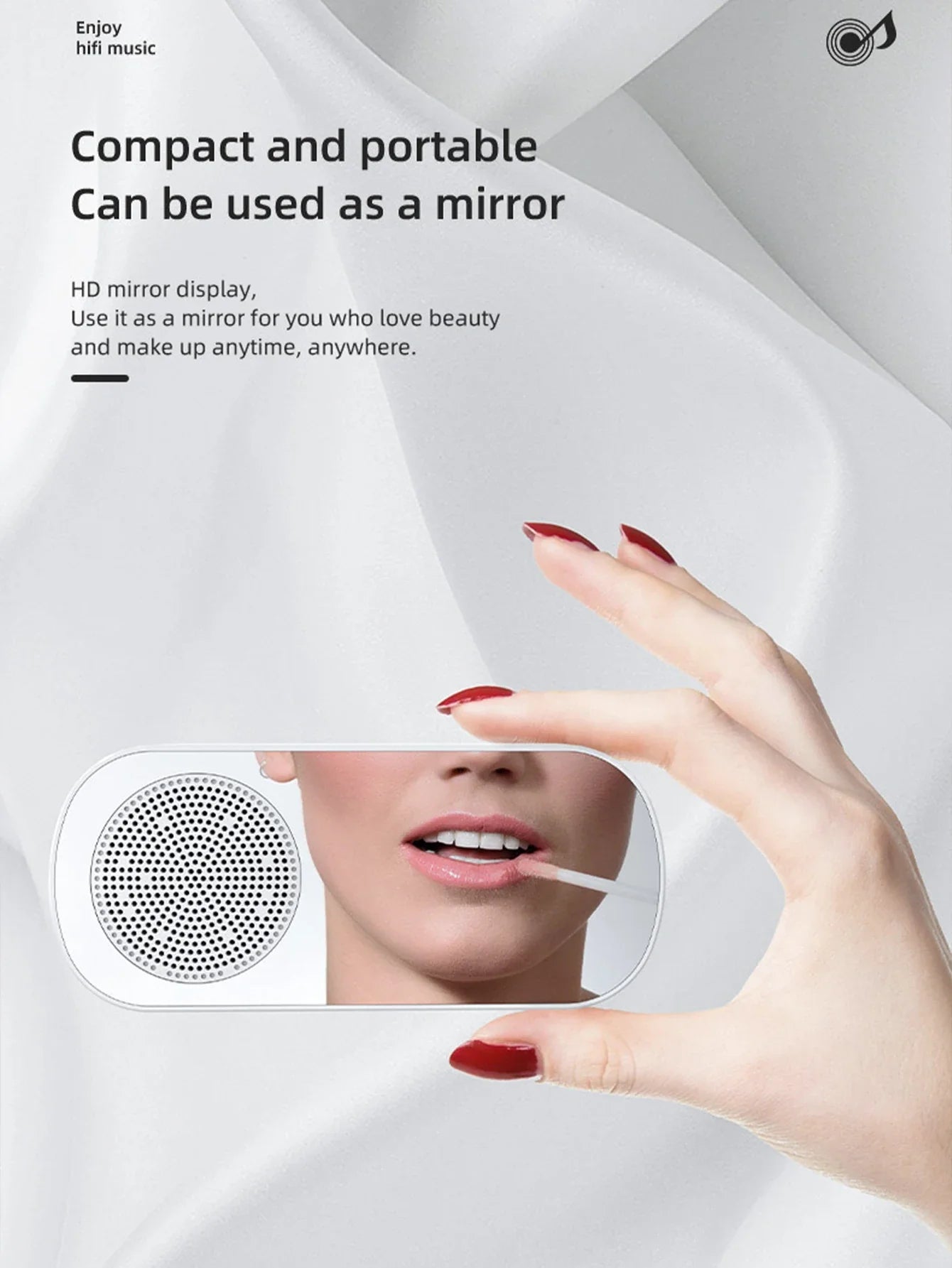 Wireless Bluetooth Speaker, Multi-functional Loud Subwoofer Clock, Mini AI Smart Alarm Clock Speaker