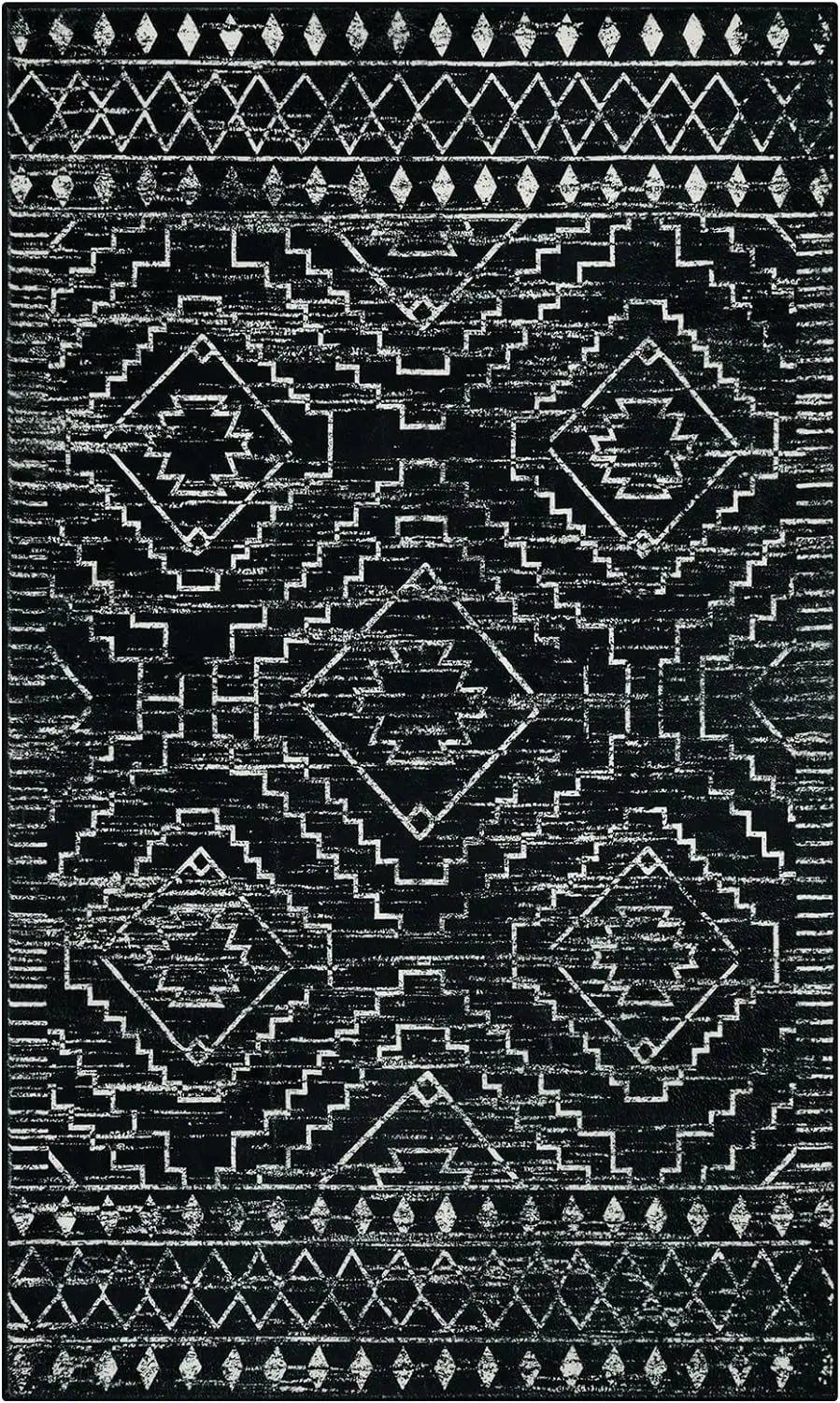 Moroccan Rugs for Living Room Geometric Tribal Bedroom Area Rug Large Shedding Soft Resistant Carpet for Den Kitchen Home Decor