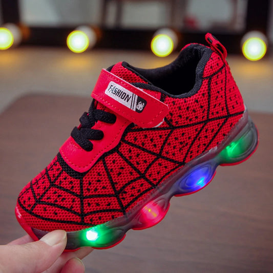 Disney Spiderman Kids Sneakers – Light-Up Breathable Shoes for Boys - Premium Shoes from Lizard Vigilante - Just $28.88! Shop now at Lizard Vigilante