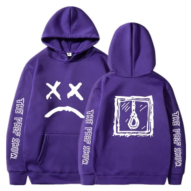 Lil Peep Hip Hop Hell Boy Hoodie | Men's & Women's Casual Fleece Pullover Sweatshirt for Autumn/Winter - Premium Long-sleeve hoodie from Lizard Vigilante - Just $46.66! Shop now at Lizard Vigilante