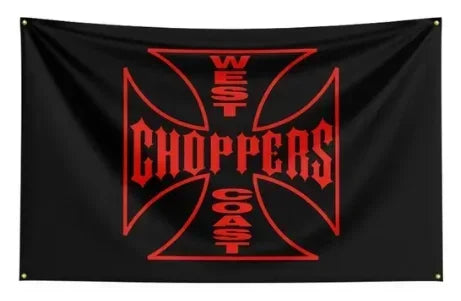 West Coast Choppers Logo Flag – 90x150cm Polyester Digital Printed Banner for Motorcycle Enthusiasts - Premium flag from Lizard Vigilante - Just $17.99! Shop now at Lizard Vigilante