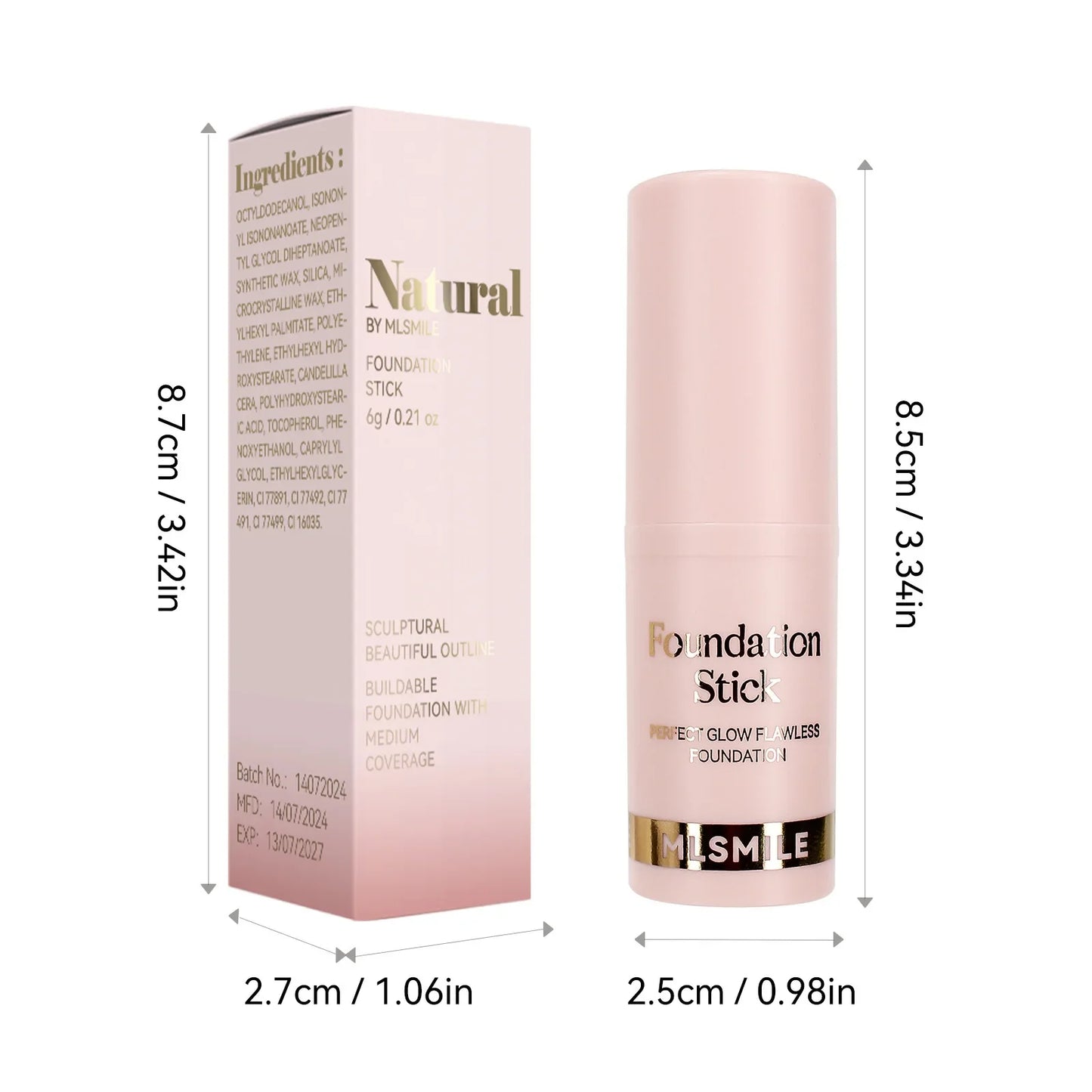Concealer Foundation Make-up Stick Oil Control Natural Isolation Bb Cream Moisturizing Long-term Liquid Foundation Cosmetics