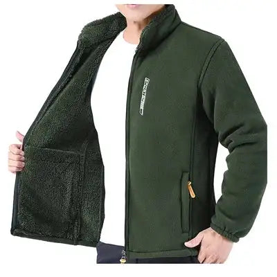 DIMUSI Winter Men's Polartec Jackets Casual Male Outwear Velvet Windbreaker Jackets Mens Soft Fleece Warm Jackets Brand Clothing