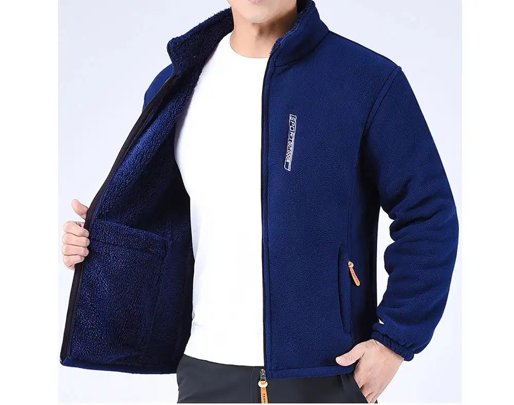 DIMUSI Winter Men's Polartec Jackets Casual Male Outwear Velvet Windbreaker Jackets Mens Soft Fleece Warm Jackets Brand Clothing