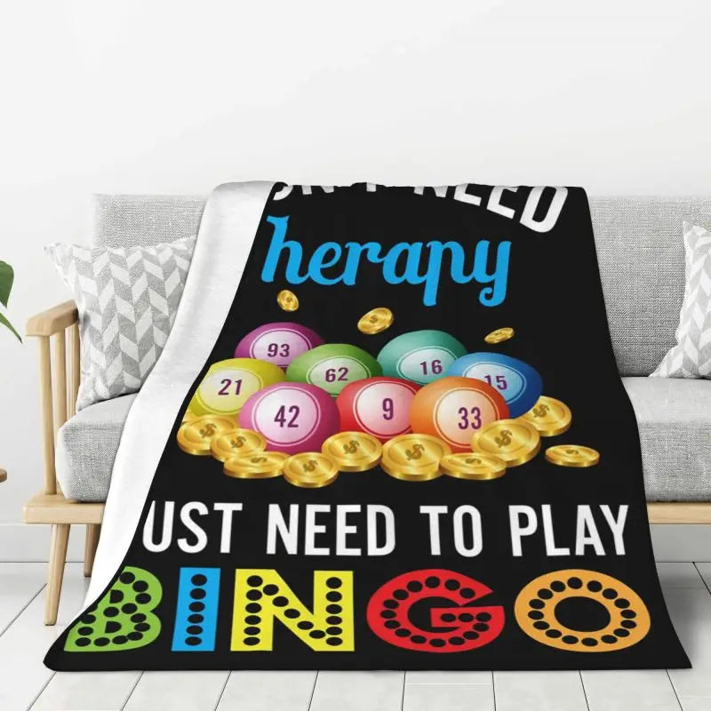 Custom 3D Printed Lucky Game Crazy Bingo Lady Gambling Player Blanket – Comfortable Soft Flannel Winter Throw Blanket for Travel, Bed, and Home - Premium blanket from Lizard Vigilante - Just $15.99! Shop now at Lizard Vigilante