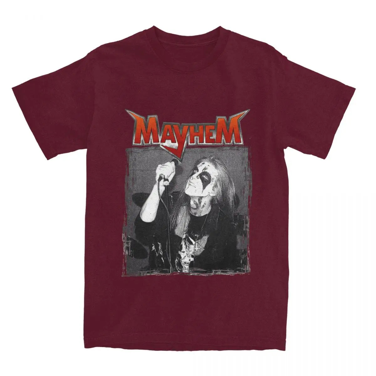 Black Metal Mayhem Dead T-Shirts for Men Women Crew Neck Cotton Short Sleeve Tee Shirt Gift Idea Clothing - Premium t-shirt from Lizard Vigilante - Just $24.99! Shop now at Lizard Vigilante