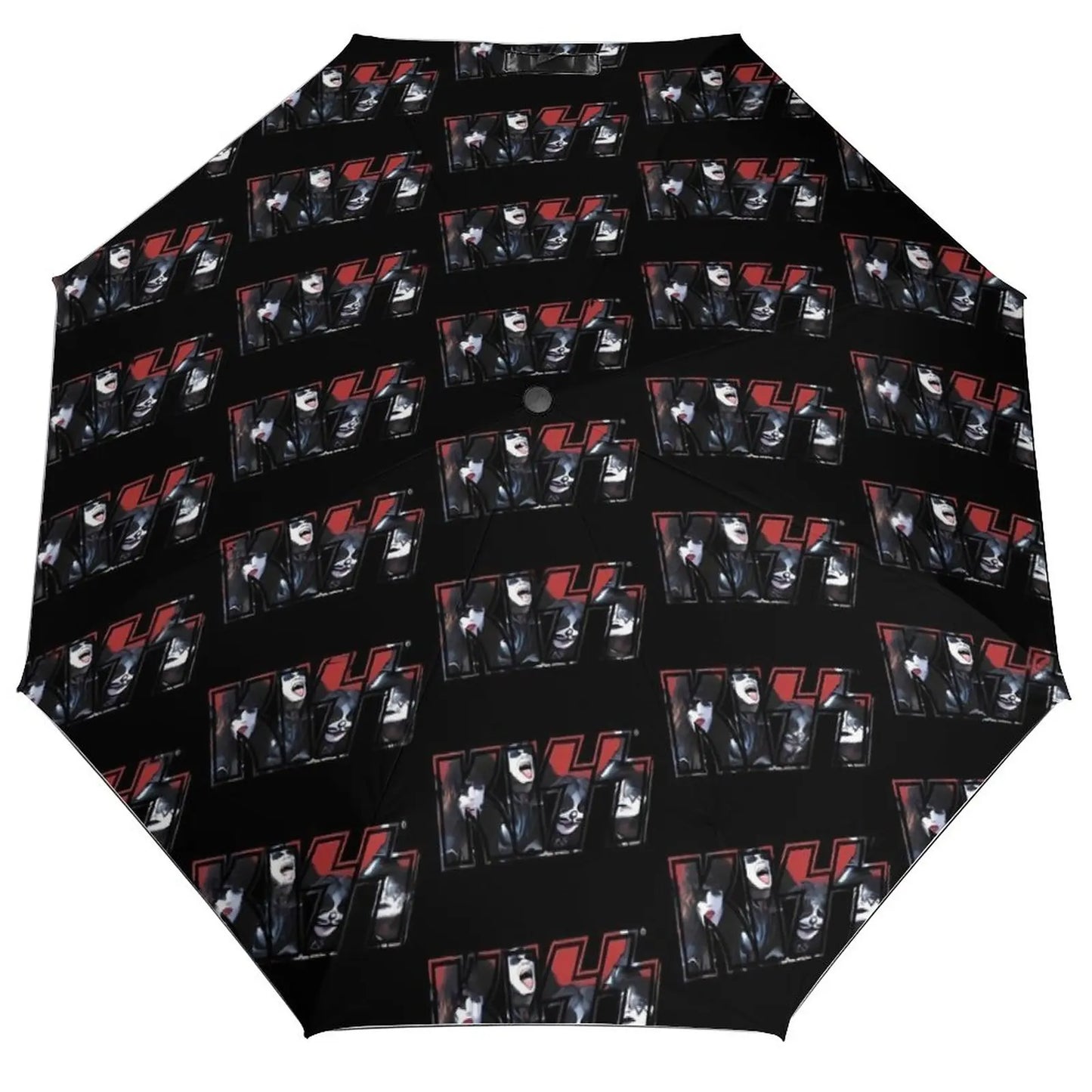 Kiss Logo Umbrella Rock Band Print Unique Windshield Sunshield Umbrella Folding Golf - Premium  from Lizard Vigilante - Just $45.99! Shop now at Lizard Vigilante