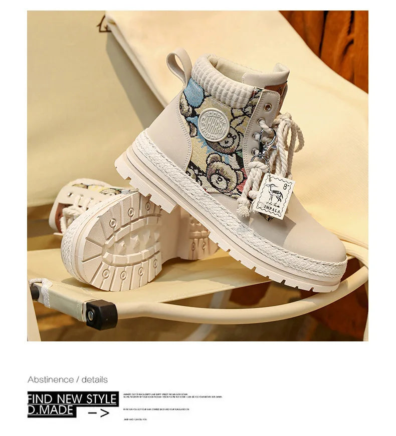 "Riot Fuel" Men's Street Platform Combat Boots – 2025 Limited Ankle-Lace Designer Desert Kickers for Cold-War Winters - Premium boots from dsers - Just $32.99! Shop now at Lizard Vigilante