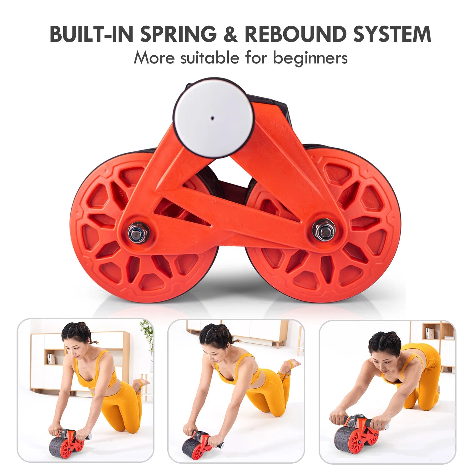 Automatic Rebound Ab Wheel Roller with Intelligent Display & Knee Pad – Ultimate Core Trainer for Effective Ab Workouts - Premium ab trainer from Lizard Vigilante - Just $38.88! Shop now at Lizard Vigilante