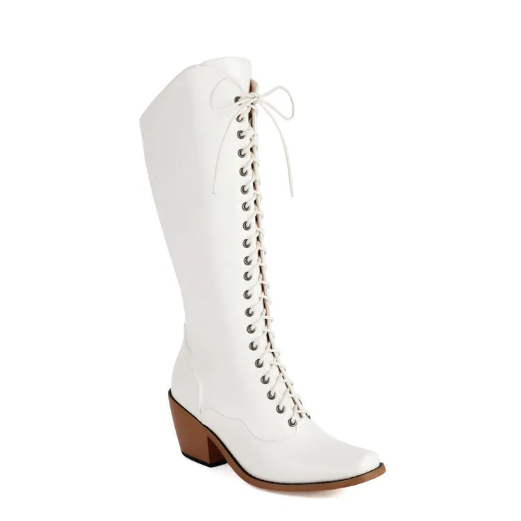 Shadow Standoff Punk Chelsea Knee Boots