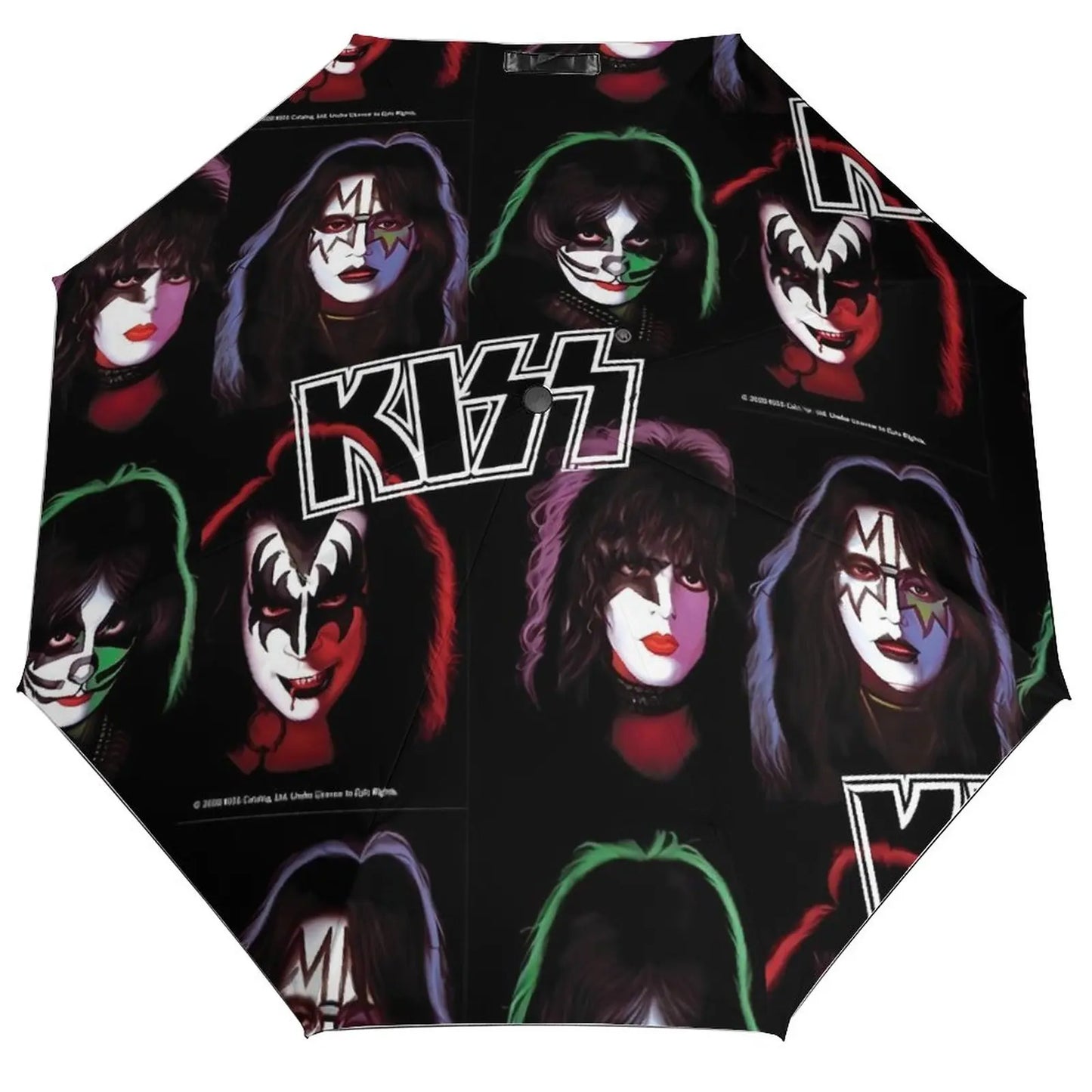 Kiss Logo Umbrella Rock Band Print Unique Windshield Sunshield Umbrella Folding Golf - Premium  from Lizard Vigilante - Just $45.99! Shop now at Lizard Vigilante