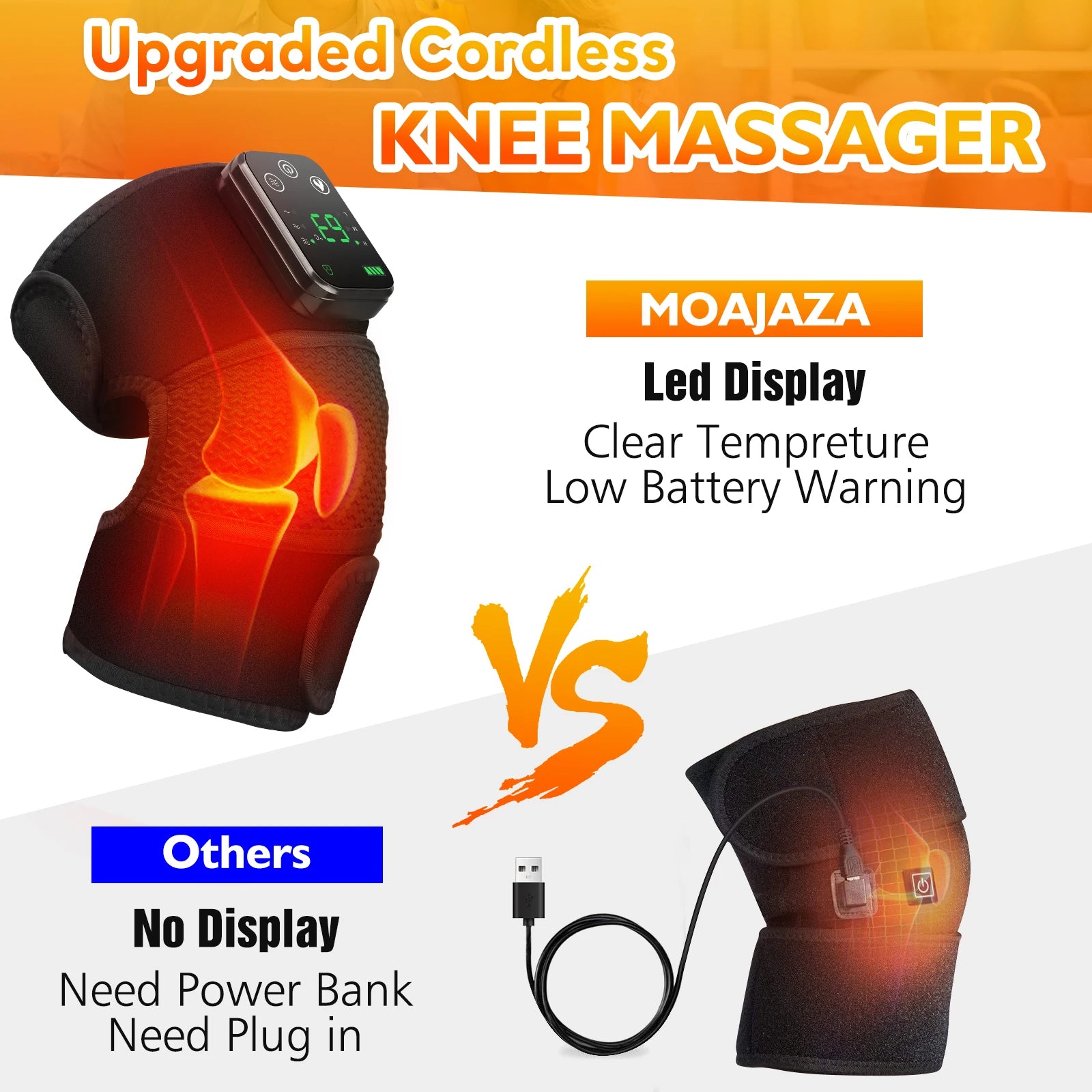 Electric Heating Knee Massager Joint Elbow Knee Pad Shoulder Pad Vibration Knee Shoulder Massage Health Care - Premium  from Lizard Vigilante - Just $23.99! Shop now at Lizard Vigilante