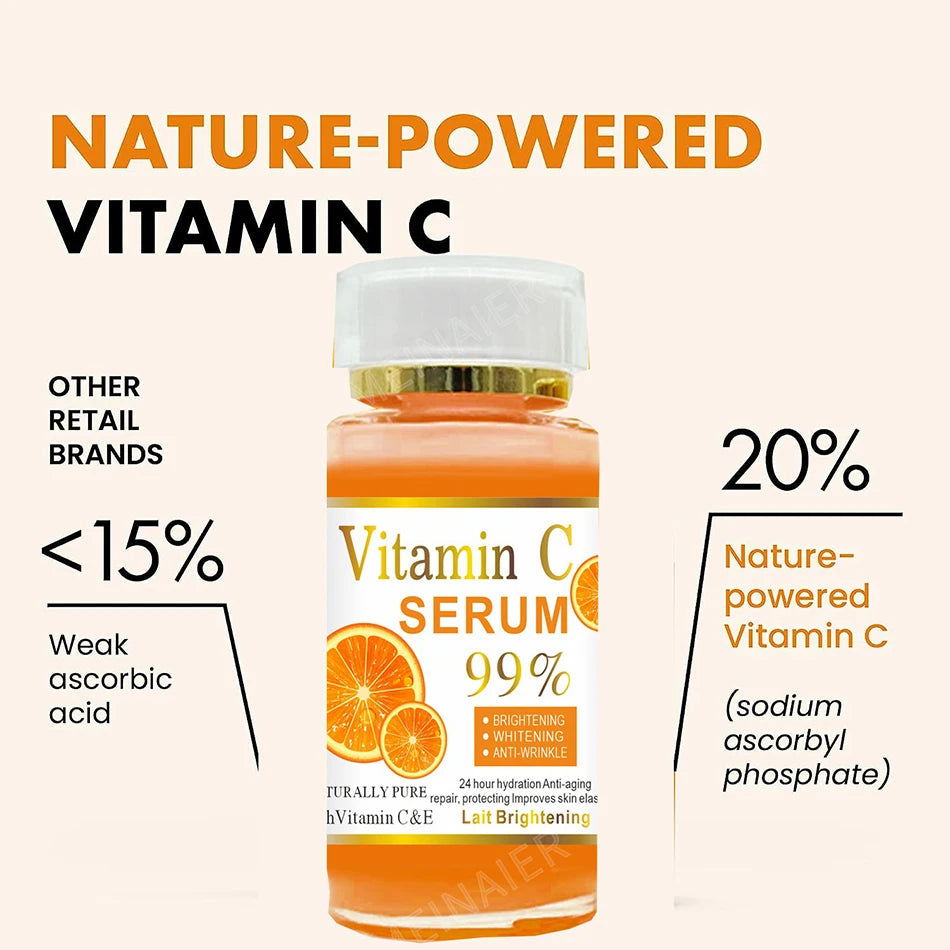 Advanced Vitamin C Glow Serum with AHA, Kojic Acid & Glutathione – 120ml Premium Skin Brightening & Anti-Aging Formula for Dark Spots, Wrinkles, and Radiant Skin - Premium face serum from Lizard Vigilante - Just $36.88! Shop now at Lizard Vigilante