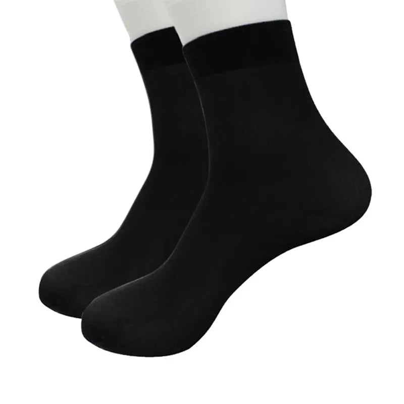 4/8 Pairs Ultra-Thin Bamboo Fiber Socks for Men – Breathable & Comfortable Casual Crew Socks for Summer, Black, Gray, Navy - Premium socks from Lizard Vigilante - Just $22.99! Shop now at Lizard Vigilante