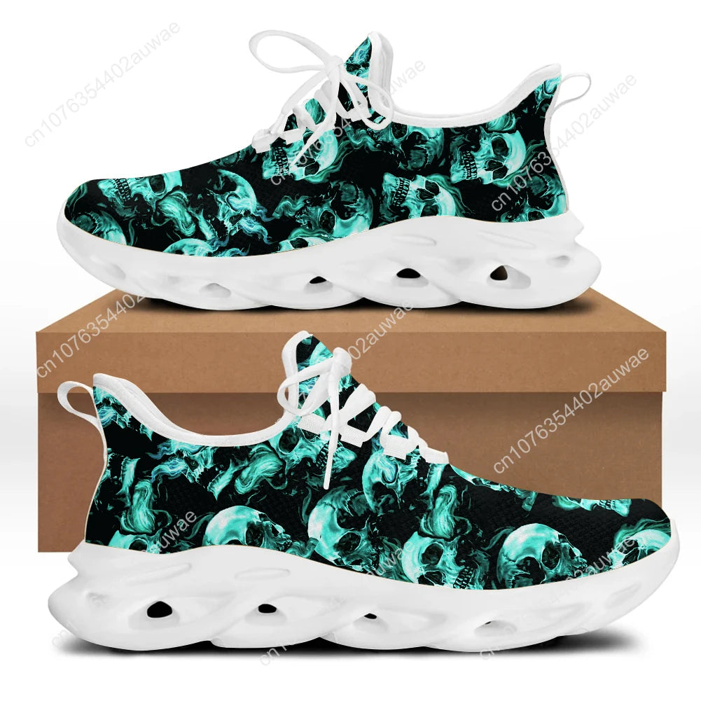 Nuclear Skull Men's Flat Slip on Sneakers Many Colors Summer Breathable Sneakers Lightweight Walking Mens High Quality Shoes Tennis Shoes - Premium shoes from Lizard Vigilante - Just $46.99! Shop now at Lizard Vigilante