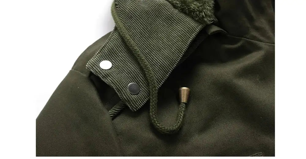 Winter Men's Warm Padded Jackets Fashion Men Fleece Lined Thermal Hooded Coats Men Mountain Ski Windbreaker Jackets Clothing