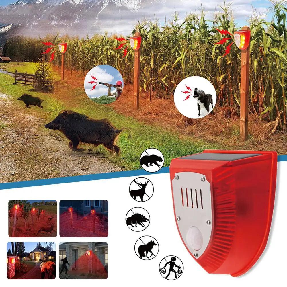 Solar Alarm Light IP65 Waterproof Motion Sensor Alarm Lamp Outdoor Garden Dog Barking Animal Driver Security Lamp For Farm Yard - Premium motion sensor alarm from Lizard Vigilante - Just $29.99! Shop now at Lizard Vigilante