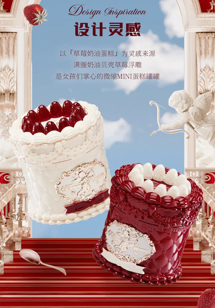 Flower Knows Strawberry Cupid Cake Lip Cream Lip Mud Matte Moisturizing Lipstick Silky Smooth Lip Makeup Professional Cosmetics