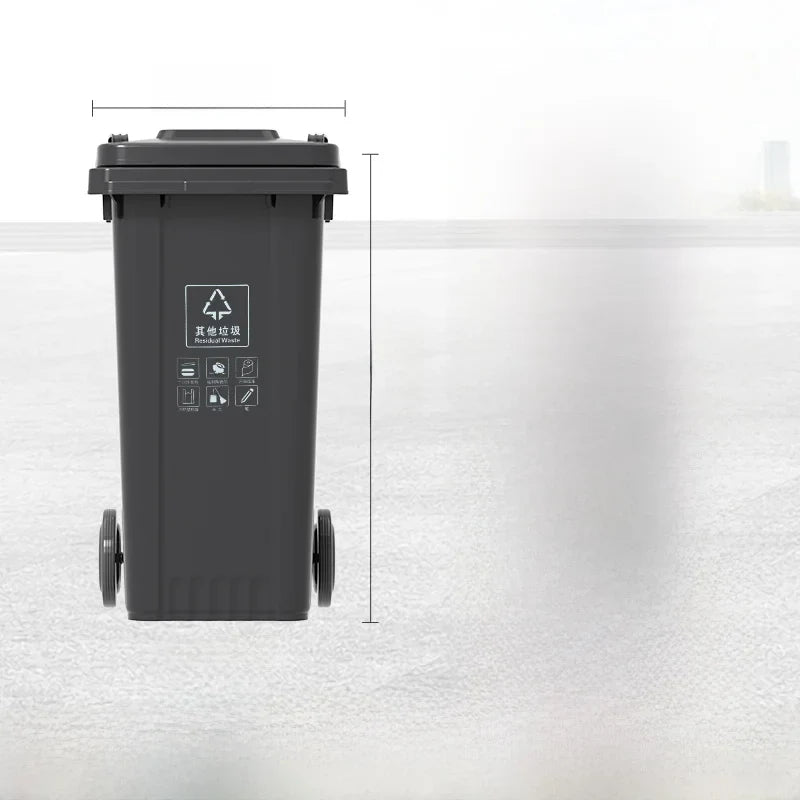 Large Capaci Outdoor Kitchen Waste Bin 240L with Wheels for ering Commercial Use Big Size Tra Can Recycling Bin