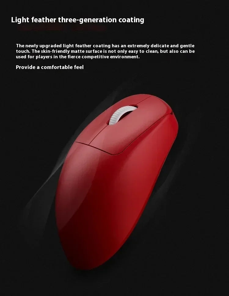 Waizowl OGM Pro V2 Hades Gaming Mouse Customize Wireless Three-Mode Paw3950 30000dpi Lightweight Gaming Mouse E-sports Ergonomic