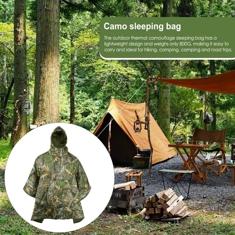 Lizard Vigilante Stormcloak Poncho – 3-season wearable sleeping bag for stage, street & campfire rebellion