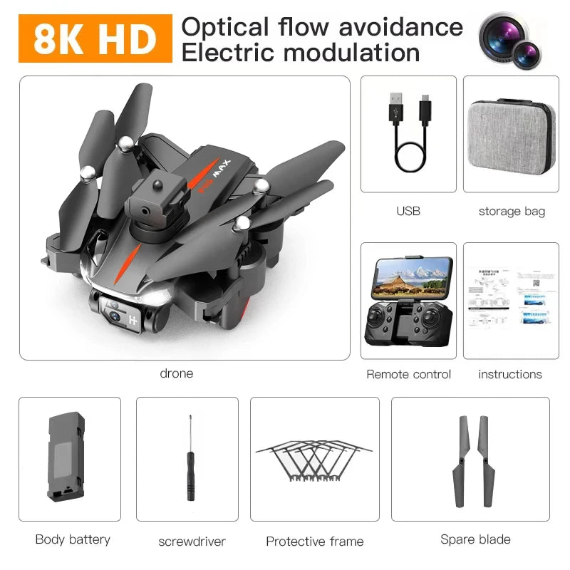 P11 Pro Max Drone 8K 5G GPS Professional HD Aerial Photography Dual-Camera Obstacle Avoidanc Brushless Quadrotor Children Gifts - Premium drones from Lizard Vigilante - Just $10.99! Shop now at Lizard Vigilante