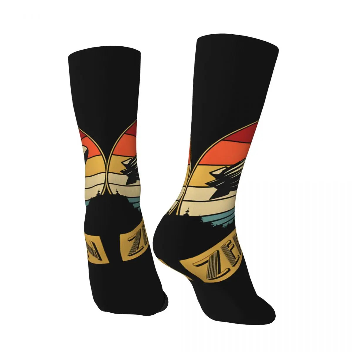 Vintage Cool Men's compression Socks Unisex Sleds Zeppelin Harajuku Pattern Printed Novelty Crew Sock - Premium socks from Lizard Vigilante - Just $14.99! Shop now at Lizard Vigilante