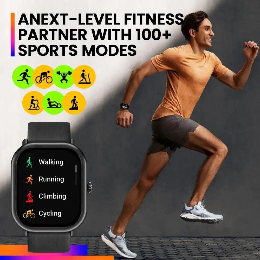 Voice Calling Smart Watch Ultra-big HD AMOLED New Zeblaze GTS 3 Pro Screen Health and Fitness Tracking Smartwatch for Men Women - Lizard Vigilante