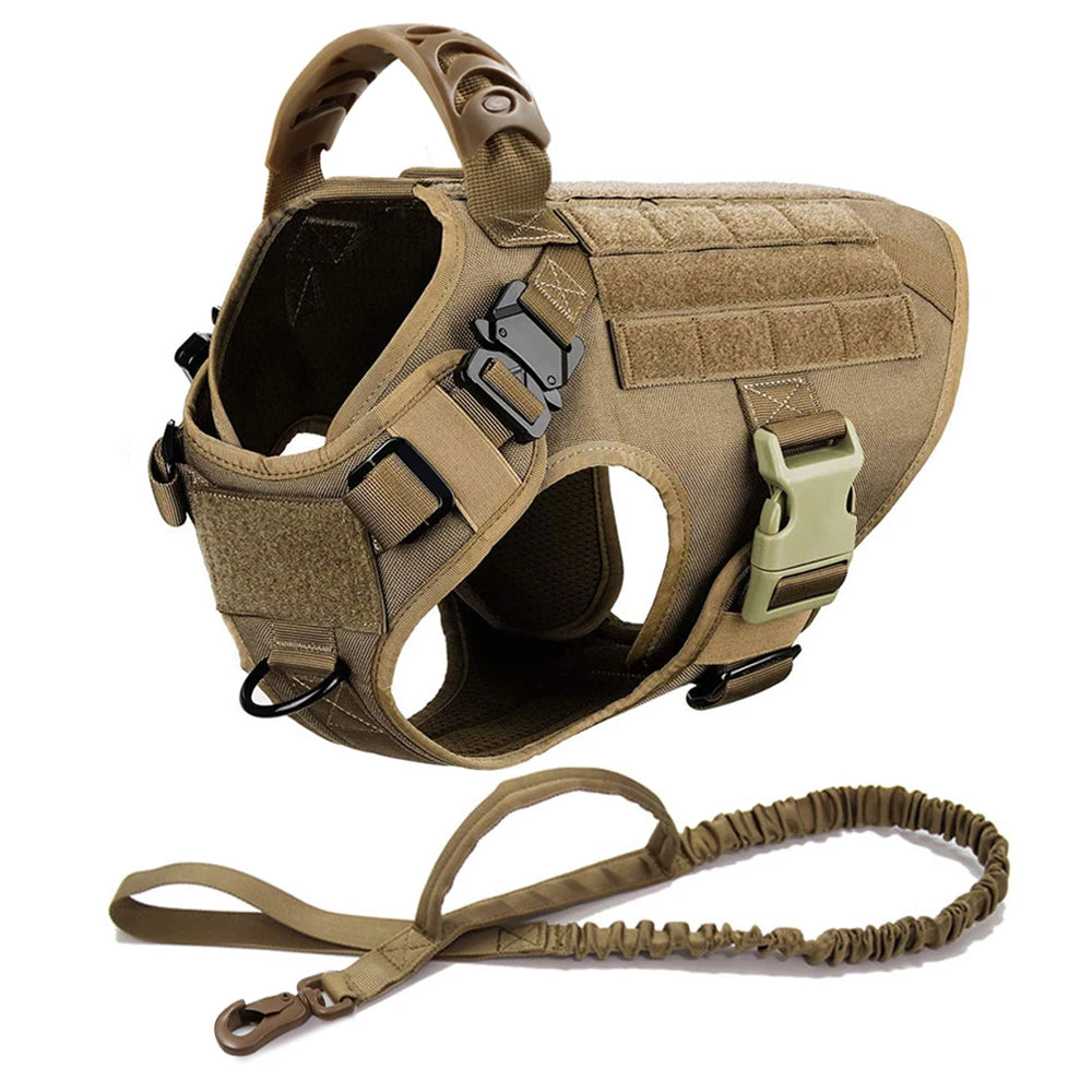 Battle-Ready K9 Vest & Leash Set – Street Armor For Power Dogs