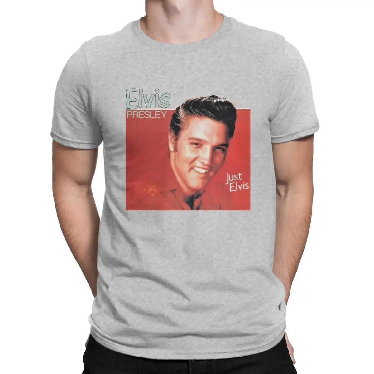 Singer Elvis Presley Tees Short Sleeve Crewneck T-Shirt 100% Cotton 6XL Clothing - Lizard Vigilante