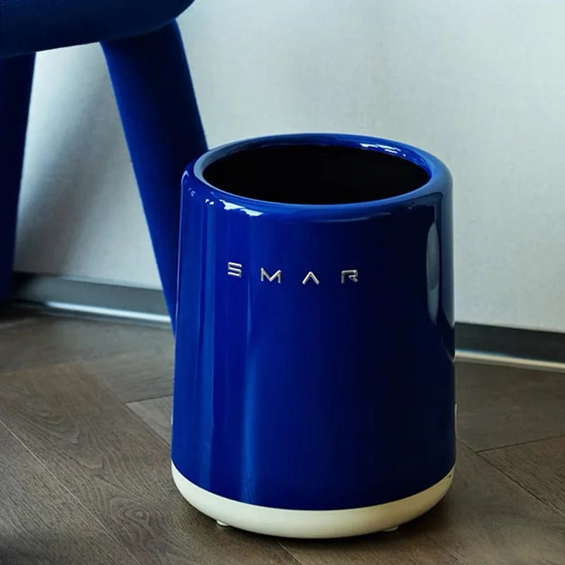 Large Capacity Garbage Bin Household Living Room Bedroom Double-layer Garbage Bin Light Luxury Style Paper Basket Storage Bin