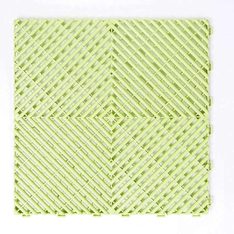 Vented Modular Interlocking PVC Garage Floor Tiles – Heavy Duty Plastic Garage Flooring for Car Detailing, Workshops, and Outdoor Use - Premium garage floor tiles from Lizard Vigilante - Just $1056.99! Shop now at Lizard Vigilante