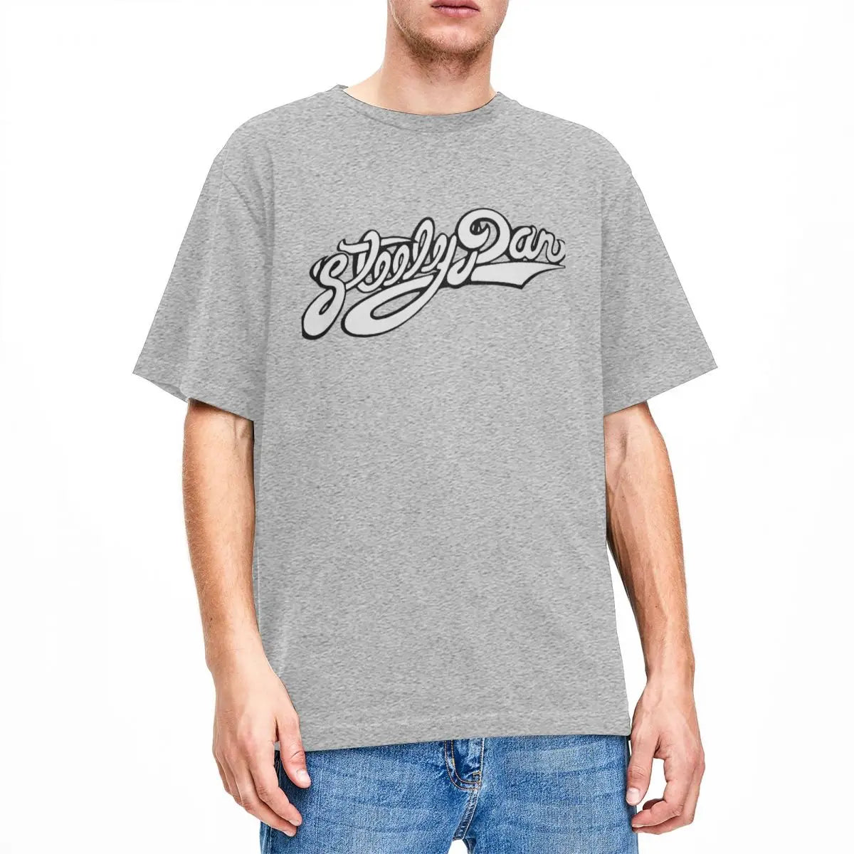 Steely Dan T-Shirt Men Vintage 100% Cotton TShirts Summer O-Neck Hip Hop Tee Shirt Oversized Clothes - Premium T-shirt from Lizard Vigilante - Just $20.99! Shop now at Lizard Vigilante