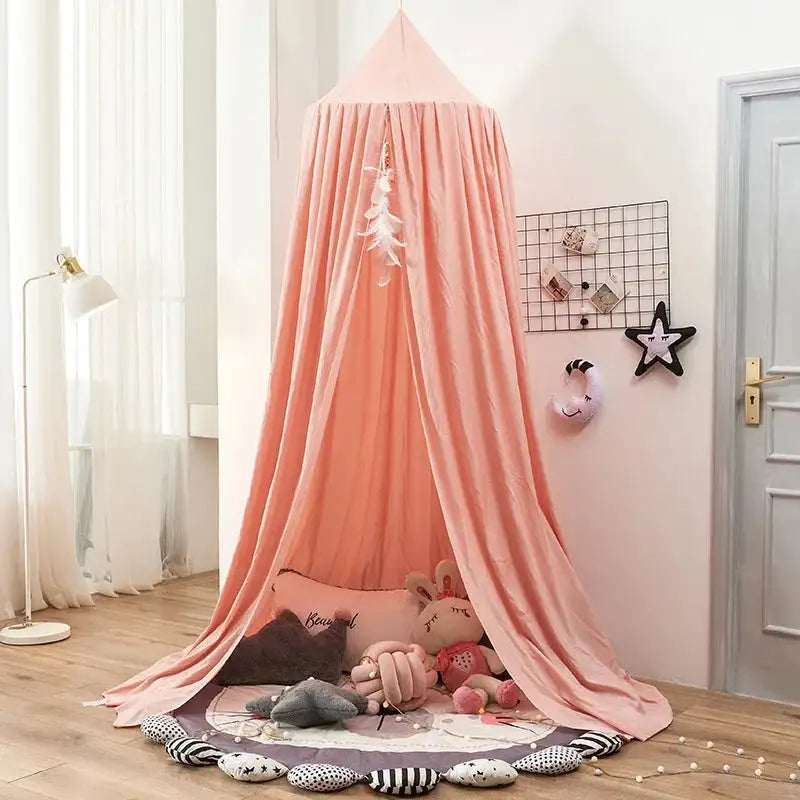 Kids Mosquito Net Baby Crib Curtain Hanging Tent Bed Decor Girl Princess Hanging Bed Canopy Living Corner Play Reading NookDecor