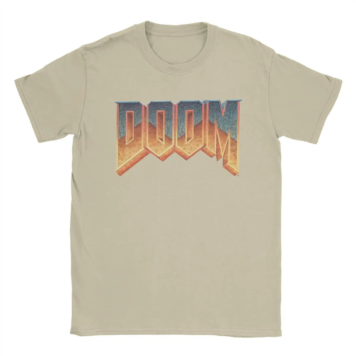 Time Warp Tees: Unleash the 90s with the DOOM Summer Shooting Game Retro Logo Tee - Premium T-shirt from Lizard Vigilante - Just $24.88! Shop now at Lizard Vigilante