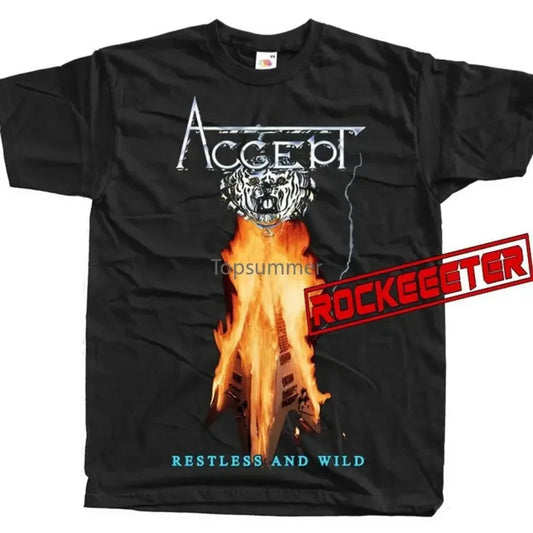 Accept Restless And Wild 1982 Album Cover Poster T Shirt Sizes S 5Xl  Death Metal - Premium T-Shirt from Lizard Vigilante - Just $22.99! Shop now at Lizard Vigilante