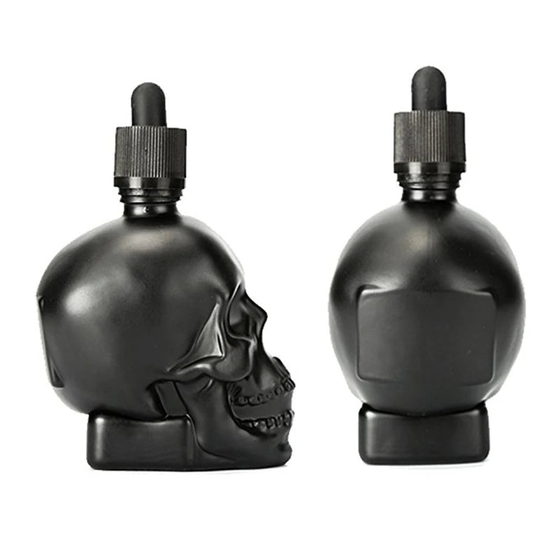 30ml Skull-Shaped Glass Dropper Bottle – Frosted Black E-Liquid & Bitters Bottle with Child Proof Cap, Eco-Friendly, for Bar & Home Use - Premium incense burner plate from Lizard Vigilante - Just $14.44! Shop now at Lizard Vigilante