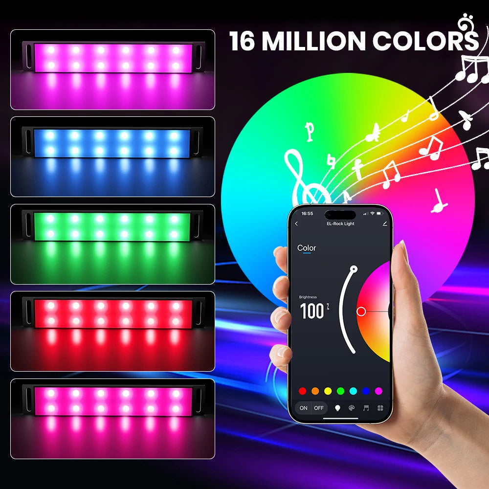 RGB Bluetooth Car LED Neon Interior Light – 12V Ambient Music Decoration with Remote Control - Premium car lights from Lizard Vigilante - Just $33.99! Shop now at Lizard Vigilante