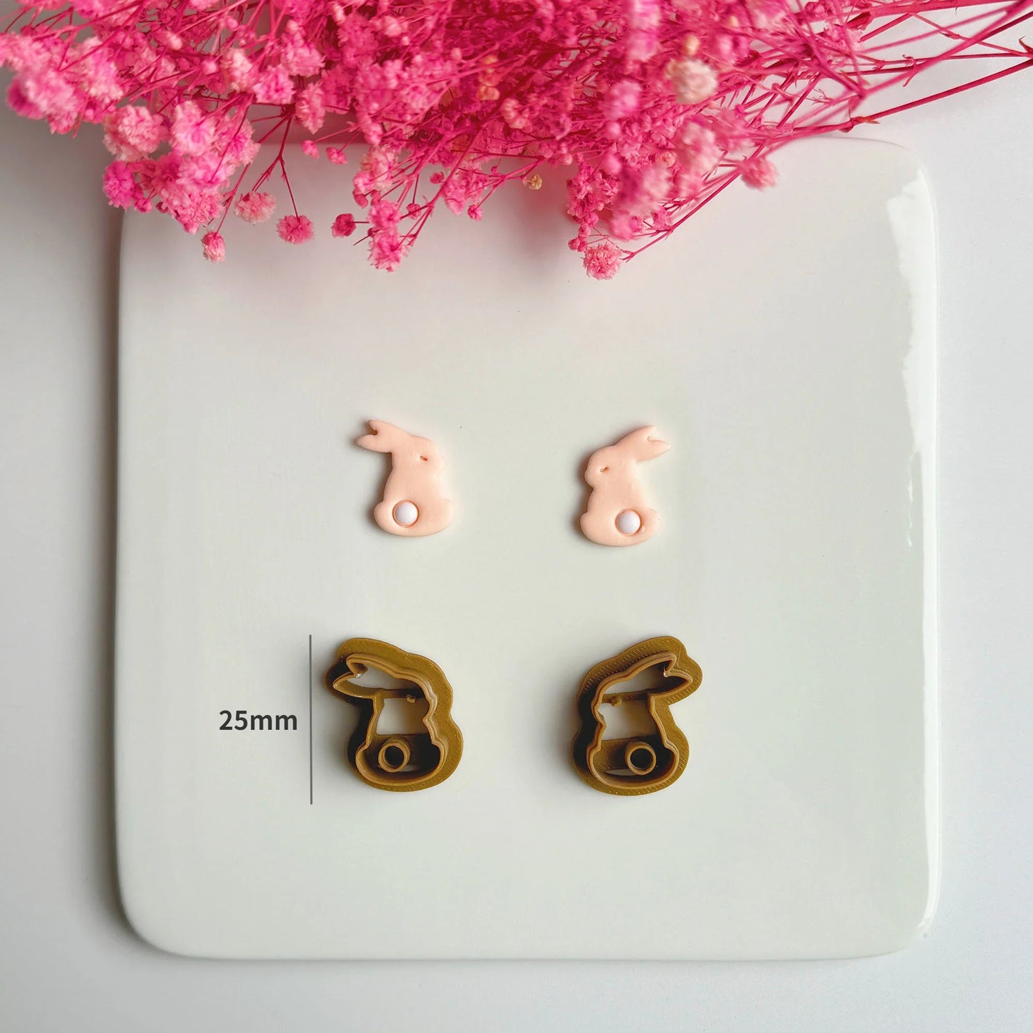 Easter Series Cute Cartoon Rabbit Carrot Shape Polymer Clay Cutters For DIY Earrings Jewelry Makings Embossing Cutting Die