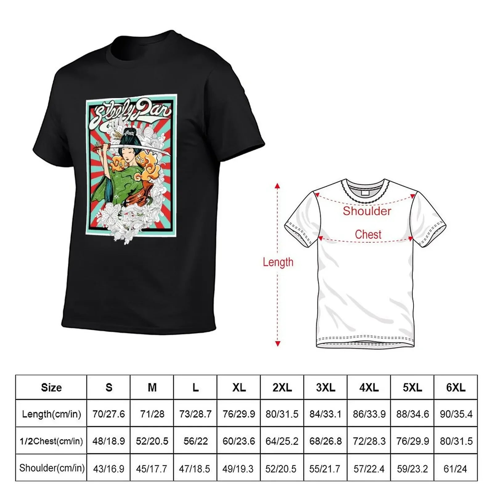 Japanese Style Steely Band Dan Fan Art T-Shirt - Plus Size Heavyweight Tee - Premium T-shirts from Lizard Vigilante - Just $23.88! Shop now at Lizard Vigilante