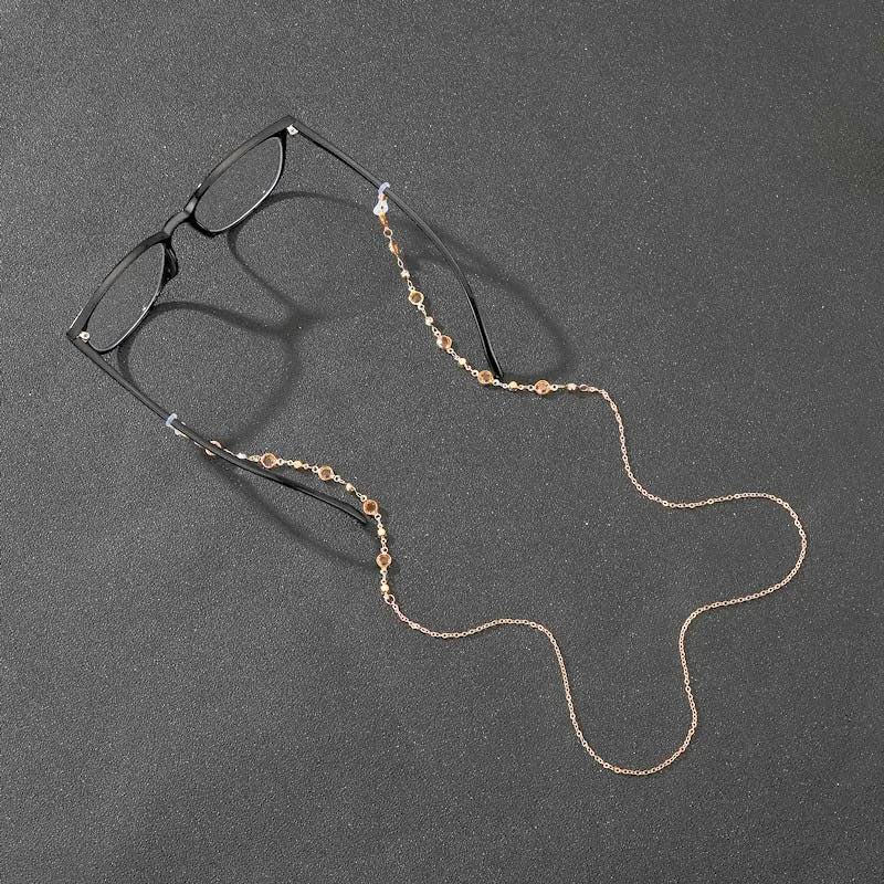 Zircon Crystal Beaded Eyeglass & Mask Chain: The Ultimate Accessory for Women