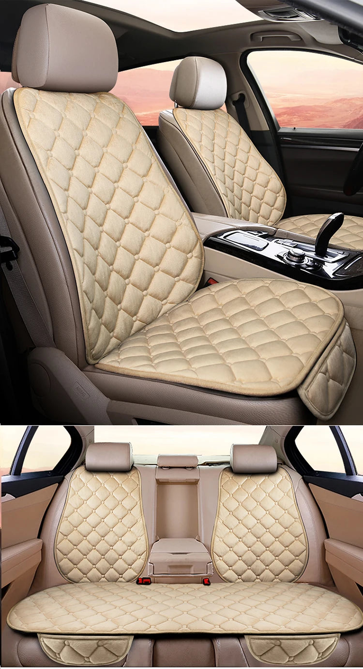 Premium Artificial Fur Car Seat Covers for Renault Kadjar F3 X45 - Front & Rear Velvet Cushions - Premium seat covers from Lizard Vigilante - Just $14.99! Shop now at Lizard Vigilante