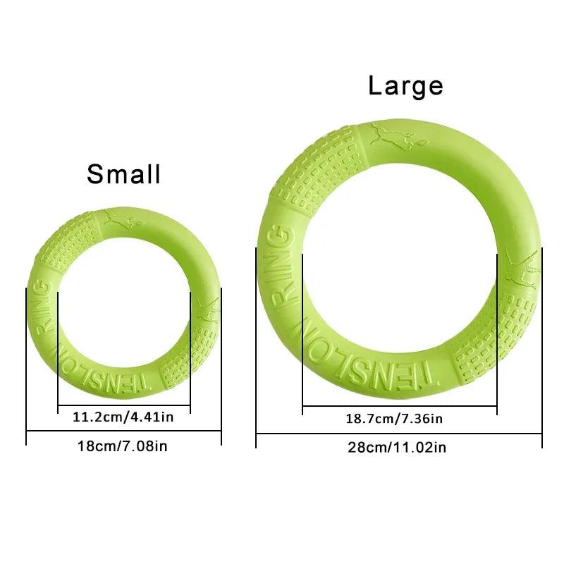 Dog Toys Pet Flying Discs EVA Dog Training Ring Puller Resistant Toys For Dogs Floating Puppy Bite Ring Toy Interactive - Lizard Vigilante