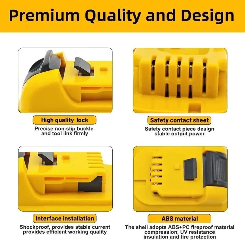 High-Capacity 12V Lithium Battery for Dewalt Tools – 3.0Ah / 5.0Ah / 6.0Ah – Compatible with DCB120, DCB124, DW089LG, DCD701F2, Laser Levels & More