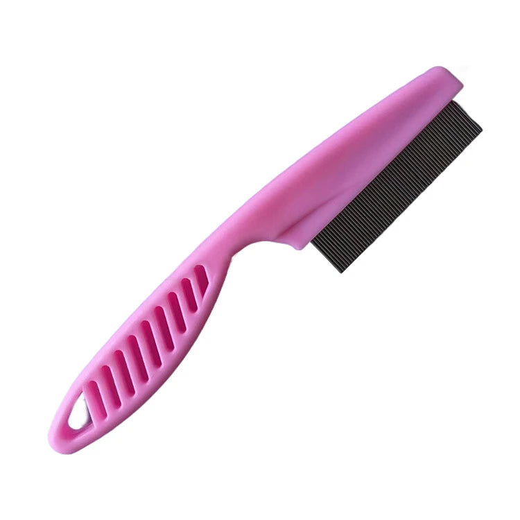 Pet Hair Stainless Steel Flea Comb for Cat Dog Pet Shedding Comb Comfort Cats Flea Hair Grooming Comb Dog Cat Fur Removal Brush - Premium pet comb from Lizard Vigilante - Just $12.99! Shop now at Lizard Vigilante