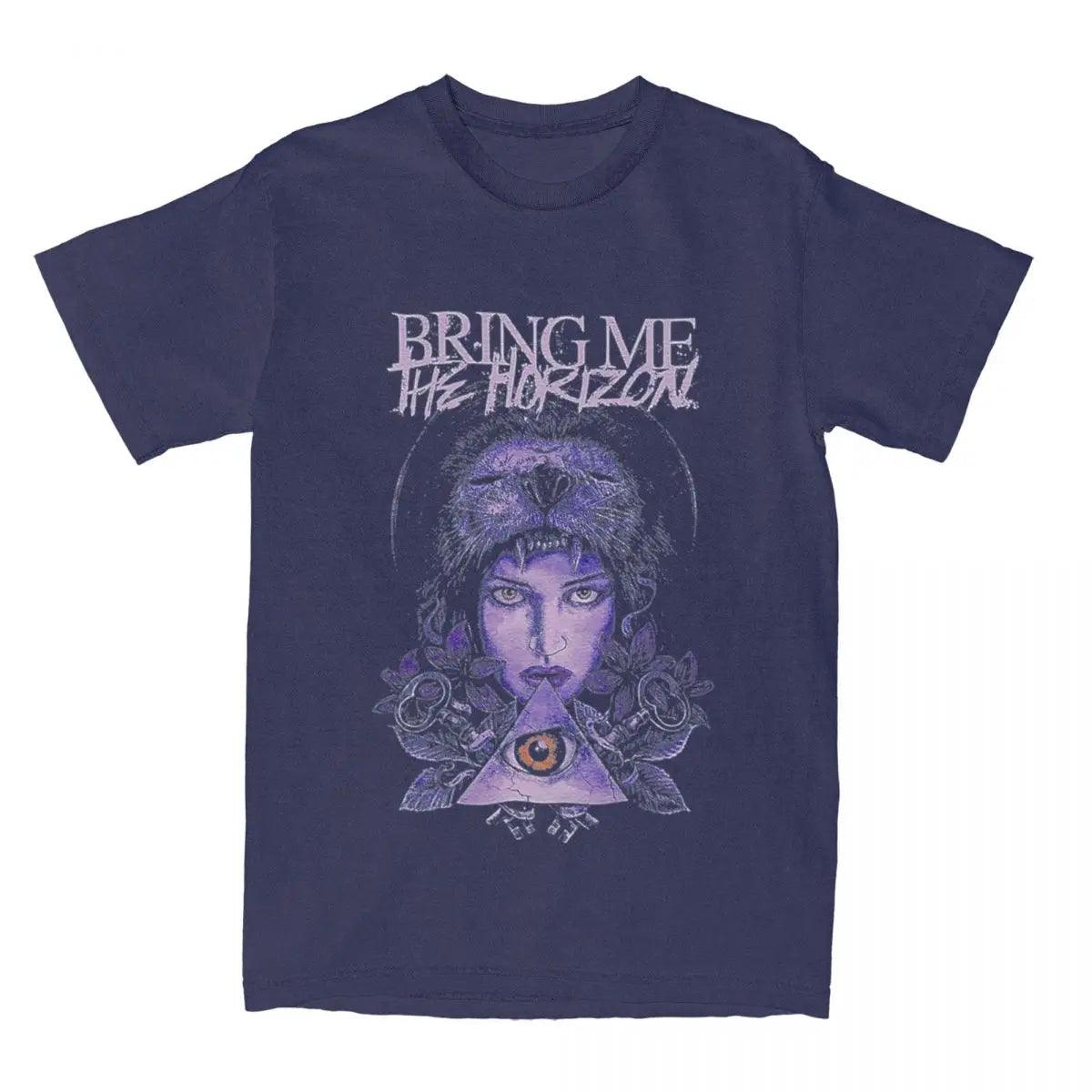 BMTH Bring Me The Horizon Tee Shirt Unisex Rock Heavy Metal Band Merch Vintage Pure Cotton Summer Clothing - Premium tee shirt from Lizard Vigilante - Just $25.99! Shop now at Lizard Vigilante