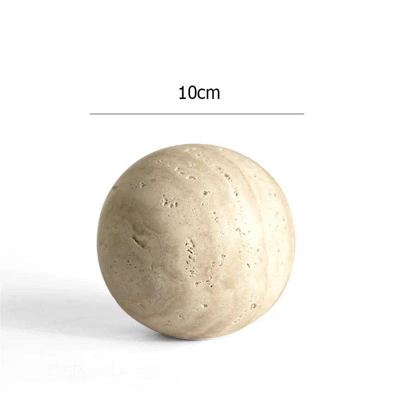 Travertine Sculptures and Figurines Archway Shape Statue for Shelf Coffee Table TV Cabinet Bookshelf Living Room Home Decoration