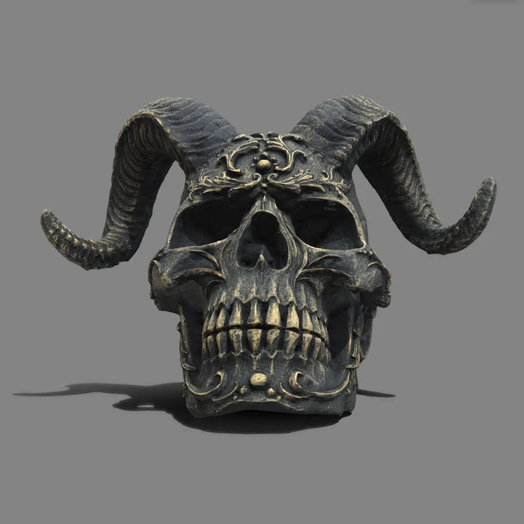 Gothic Style Claw Skull Statue Steampunk Satanic Animal Sculpture Craft Ornament Model Collection Object Interior Figurine Decor